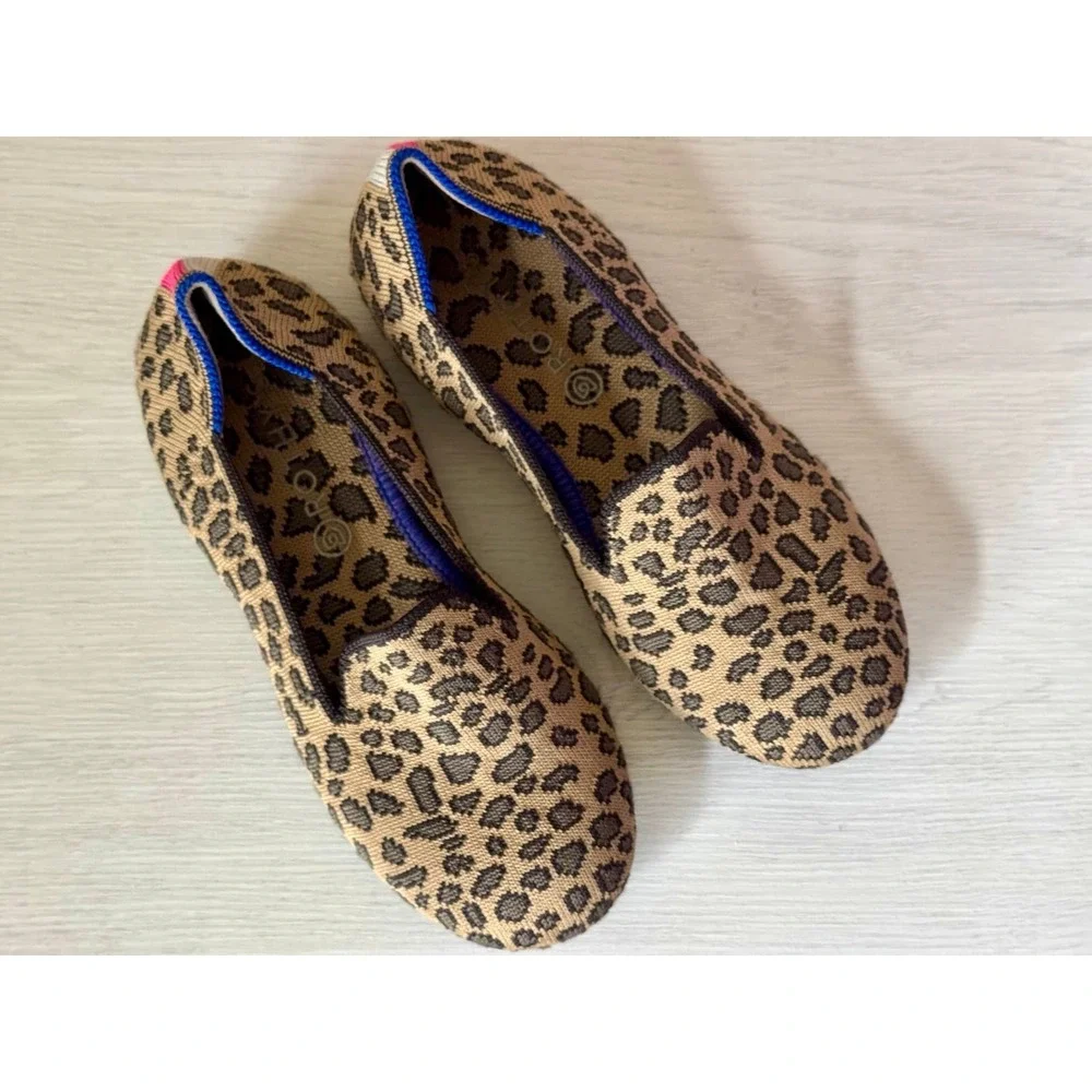 ROTHY'S the kids cheetah leopard loafer